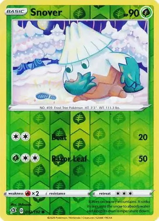 Rebel Clash Snover #12/192 reverse holo